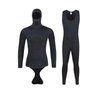 Two piece Open cell all black spearfising Man and Lady's 5mm blind stitching wetsuit