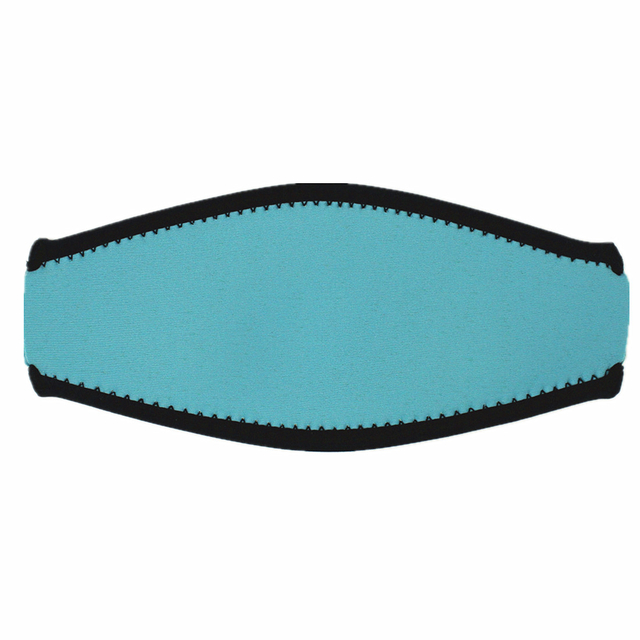 2mm Neoprene with Double Nylon Diving Mask Strap Cover blue color