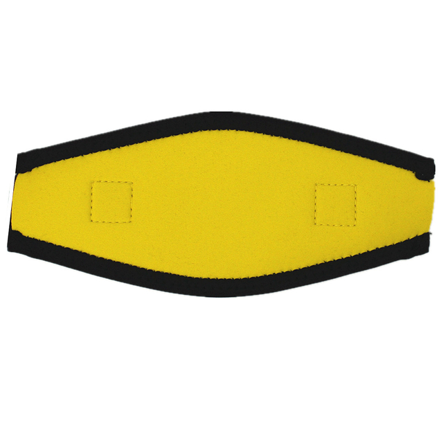 2mm Neoprene Yellow Mask Strap Cover with Velcro on It for Man And Women 