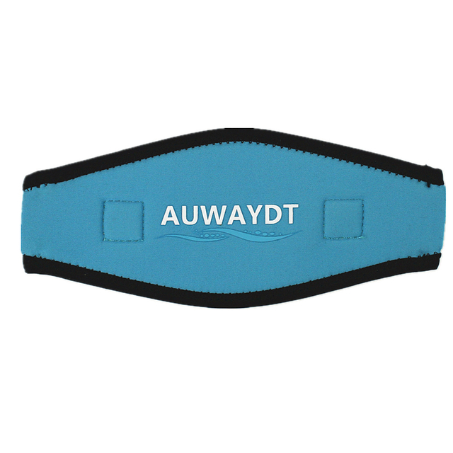 2mm Neoprene Deep Blue Mask Strap Cover with Velcro on It for Man And Women 