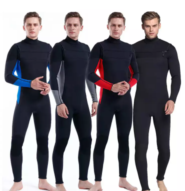 Front body mesh Neoprene male flat lock wetsuit
