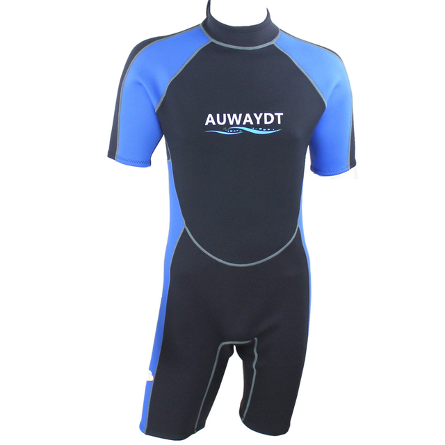 Mens 2.5mm SCR neoprene with double nylon back YKK zipper flat lock wetsuit shorty